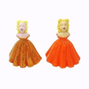 Figurines Southern Belles Holland Mold Hand Painted Ceramic Vintage Decor 7"